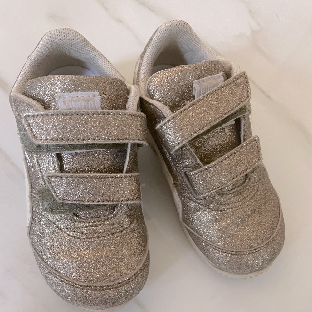 Gold Fancy Puma Sneakers